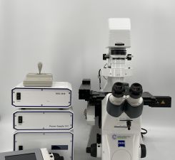 Zeiss Microscope Axio Observer Z1 Inverted Phase Contrast Motorized Fluorescence Trinocular w/ Definite Focus